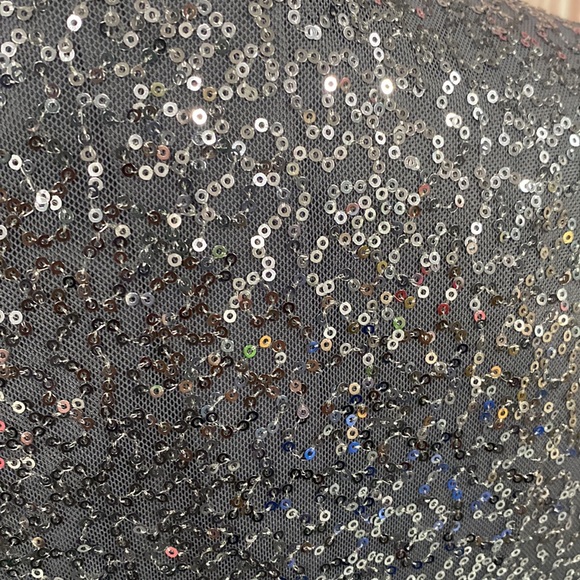 Bobeau Gray Sequin Jacket Size L - Picture 4 of 9